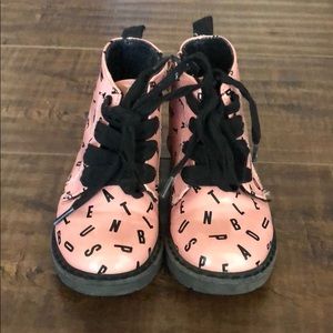 Zara Kids Alphabet Combat Boots